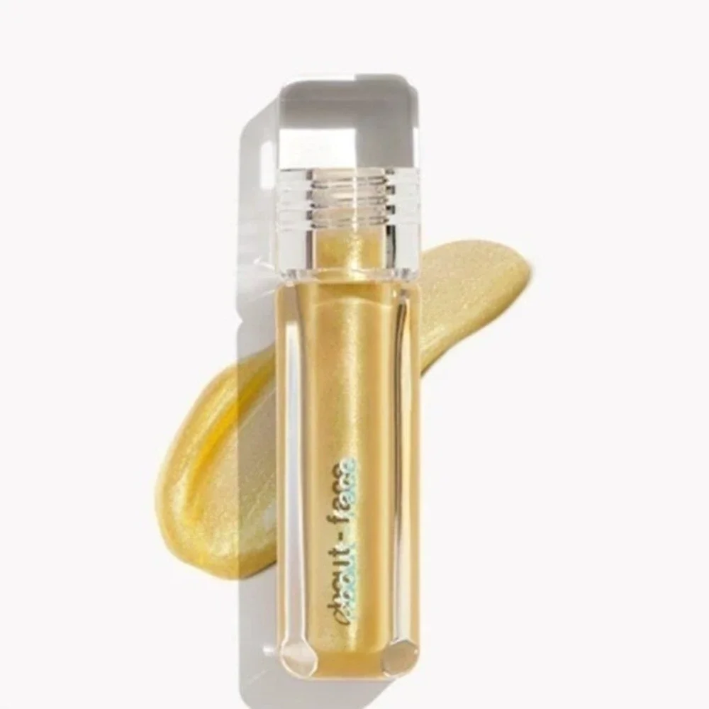 about-face‎ Light Lock Lip Gloss No Hard Feelings Gold Shimmer 6.3 mL NIB